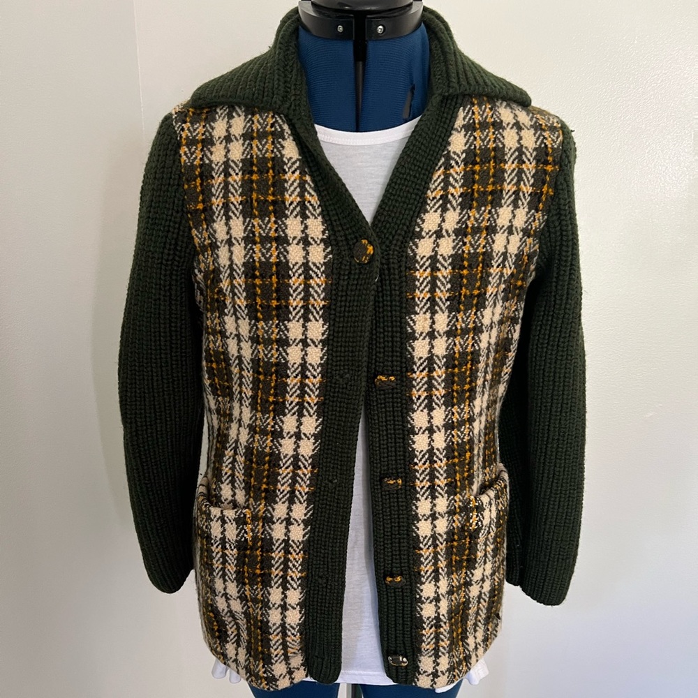 Vintage wool button up sweater